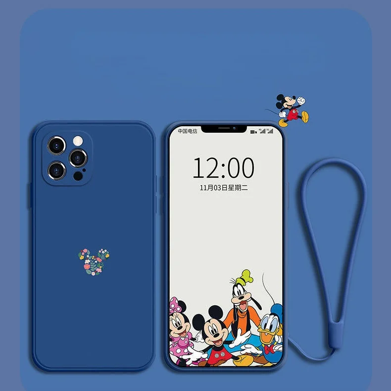 

New 2021 Disney mickey mouse waterproof anti-drop phone Case for iPhone 7/8 plus x xr xs max 11/12pro max 12mini