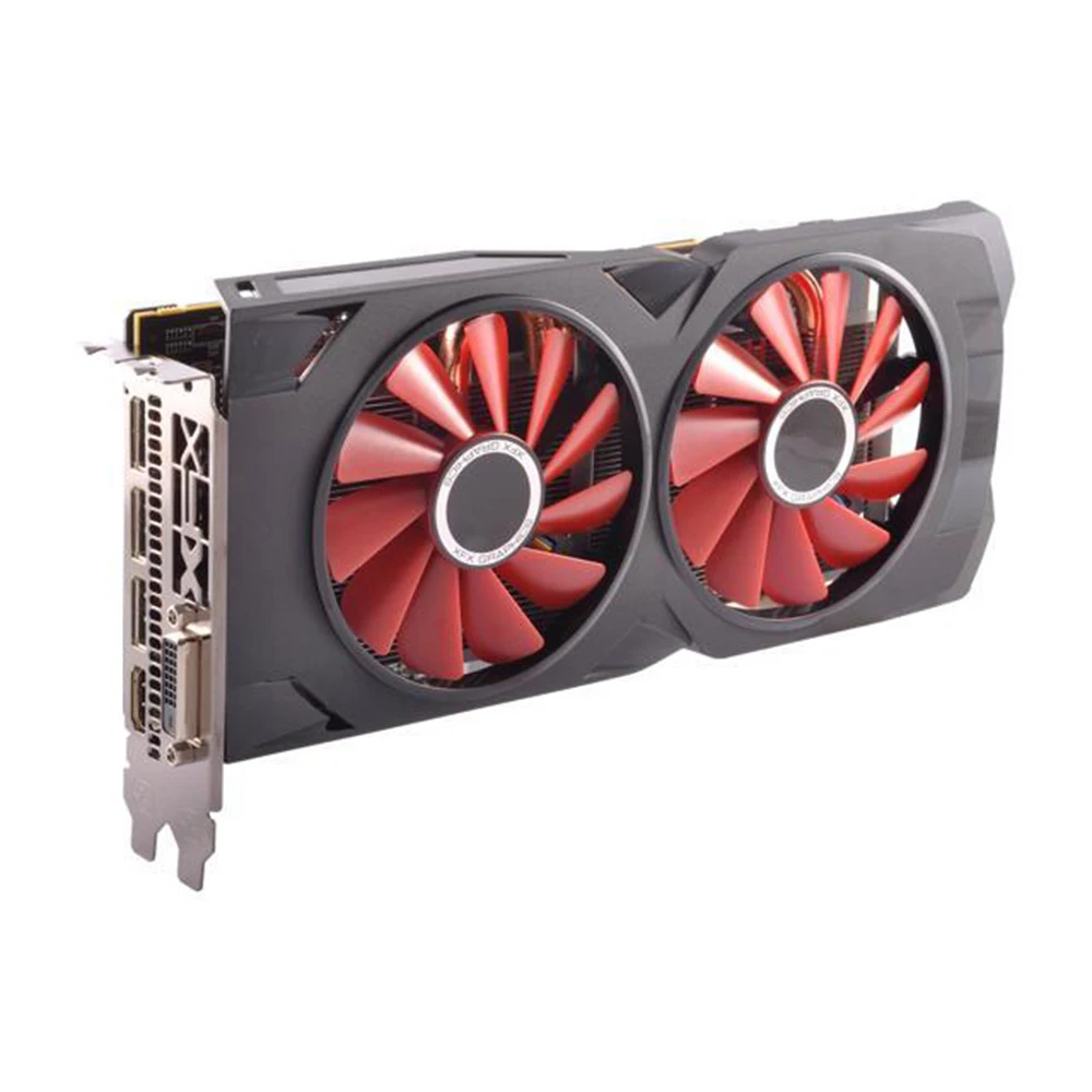 Видеокарта XFX AMD Radeon RX570 4 Гб графическая карта GPU RX 570 ГБ DDR5 для игрового ПК игровой