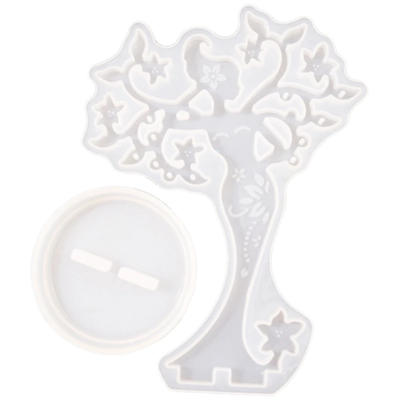 

«Сделай сам» из хрустальной эпоксидной силиконовый Красота ювелирные изделия прессформы держатели для ювелирных изделий Дисплей стоять з...