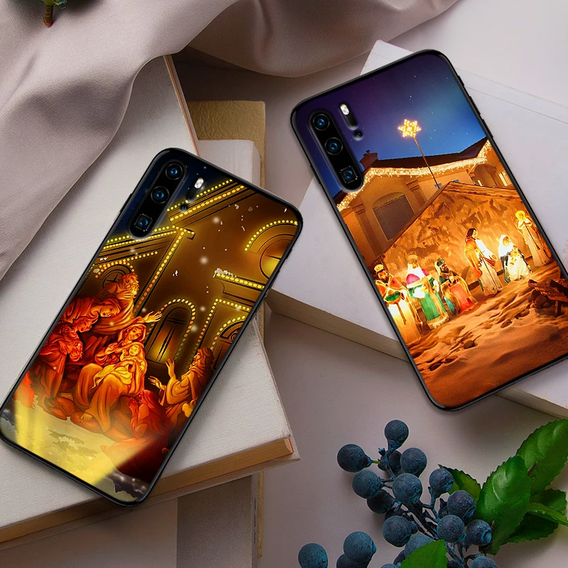 Для huawei P8 P9 Mini P10 P20 2019 P30 LITE для P Smart Z 2018 Pro Чехол телефона оболочка Рождественский