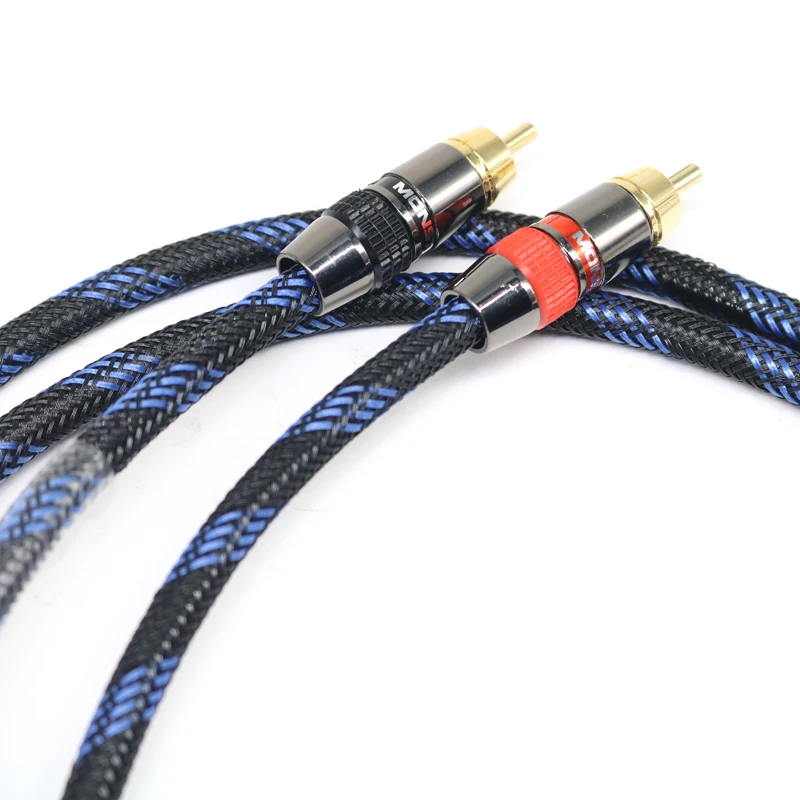 7N монокристаллическая медная 2-жильная экранированная сигнальная линия красный