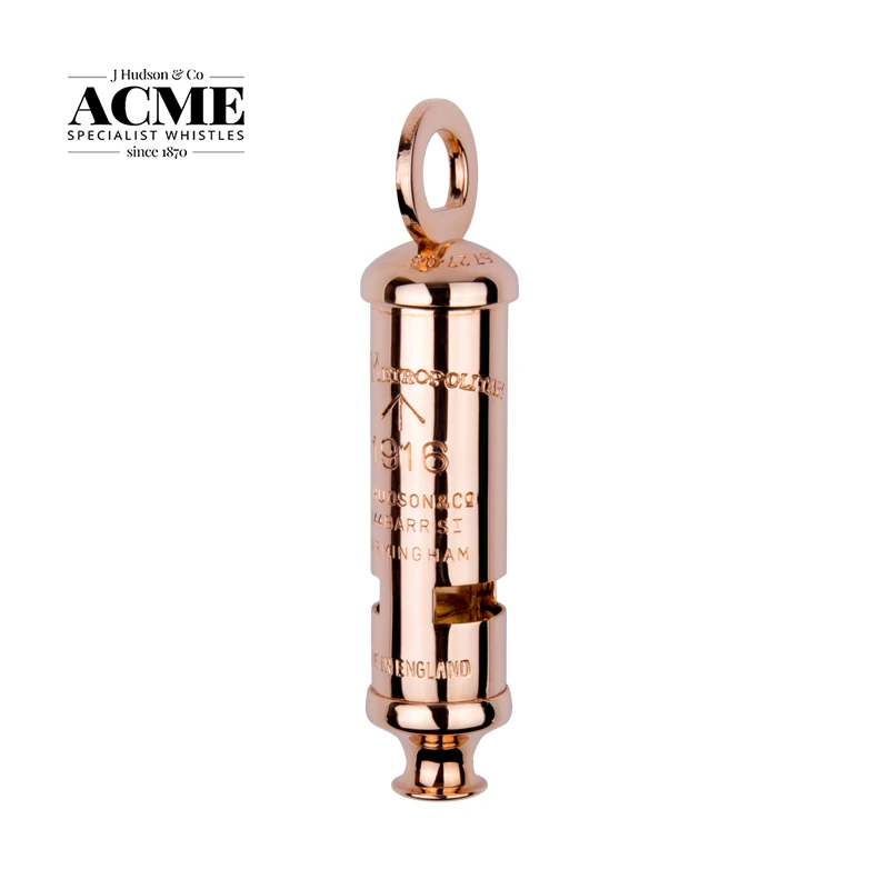 ACME Broad Arrow 1916 Rose Gold Plated World War I Memorial Limited Edition Fashion Souvenir Whistle
