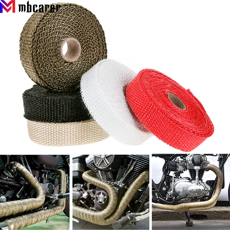 5x2 5 см негорючая лента для обогрева выхлопных труб автомобиля мотоцикла и шт.