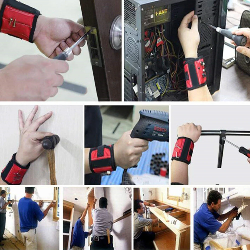 Самый сильный магнитный портативный браслет для удерживания винтов гвозди