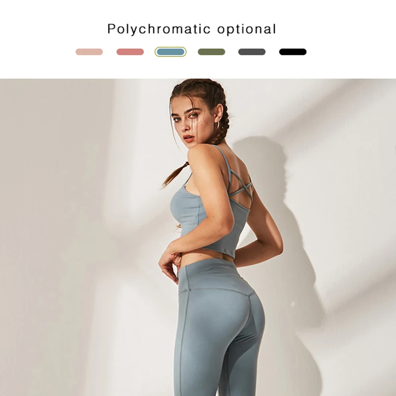 

Fitness Yoga Set Women Solid Push Up Quick Dry Sport Wear Yoga Suits Running Workout Gym Wear Tight Slim Training Suit