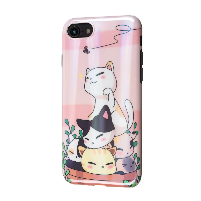 Глянцевый чехол для телефона с принтом листья растений iPhone XS Max XR 6 6S 7 8 Plus X Жесткий