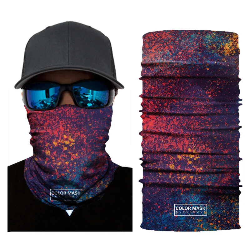 1 шт. маска для рта и лица 3D принт разноцветные головы покрытие на открытом