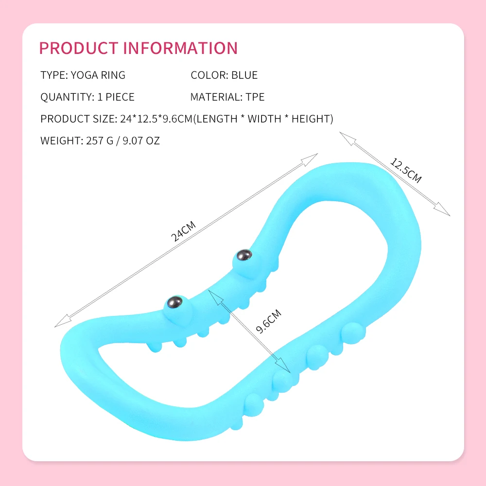 

Yoga Circle Pilates Stretch Ring Home Women Fitness Equipment Fascia Massage Body Workout Exercise Resistance Support Tool