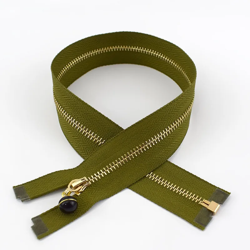 green-black 50 см 3# жемчужный слайдер съемник украшения металлические застежки-молнии для шитья одежды молния DIY ремесло аксессуары для шитья ZA044 золотые молнии - Цвет: green-black