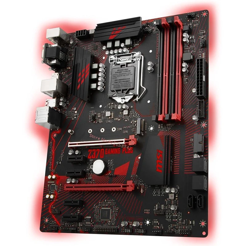 Материнская плата для MSI Z370 GAMING PLUS LGA 1151 Intel DDR4 M.2 SATA III Desktop Core i7/i5/i3 ATX | Компьютеры и