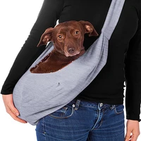 reversible pet sling carrier bag hand free dog cat outdoor travel shoulder bag soft pouch and tote design for puppy small dogs