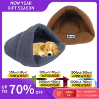 6 colors soft polar fleece dog beds winter warm pet heated mat small dog puppy kennel house for cats sleeping bag nest cave bed