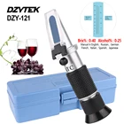 Рефрактометр для виноградного вина, пивоварения, сахара, предсказывающий содержание виноградного сока, алкоголь 0-40% БРИКС 0-25% обмин