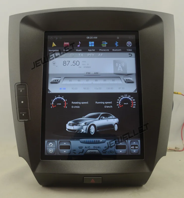 

10,4 "Тесла стиль вертикальный экран android 9,0 шесть ядер автомобиля GPS Радио Навигация для Lexus IS IS200 IS220 IS250 IS300 IS350