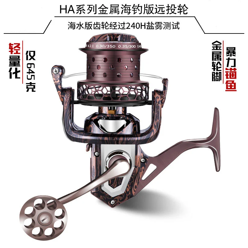 

KOFS Fishing gear sea fishing wheel HA spinning wheel metal fishing wheel fishing wheel fishing line wheel fishing line reel