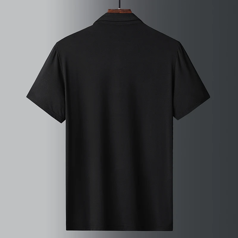 Летняя модная мужская рубашка-поло Высококачественная Мужская хлопковая с