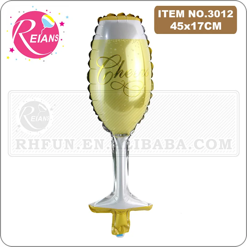 Бар юбилейное украшение шар Шампань и чашка воздушный из фольги воздушные шарики