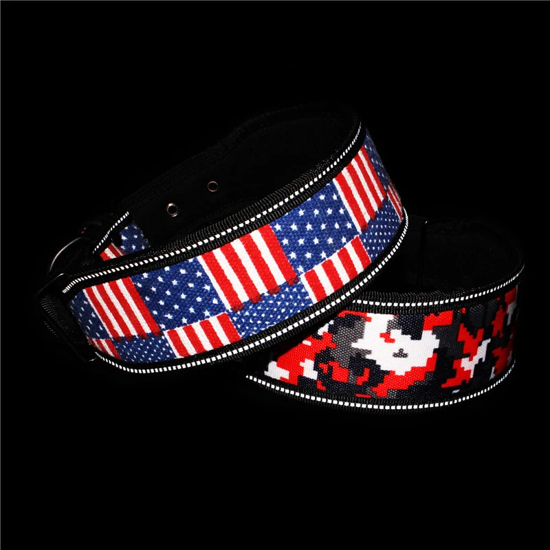 

10 Colors Reflective Puppy Big Dog Collar with Buckle Adjustable Pet Collar for Small Medium Large Dogs Pitbull Leash Dog Chain