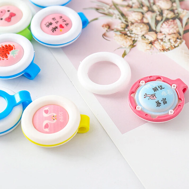 Мультяшная однотонная Пряжка для репеллента от комаров детей и беременных