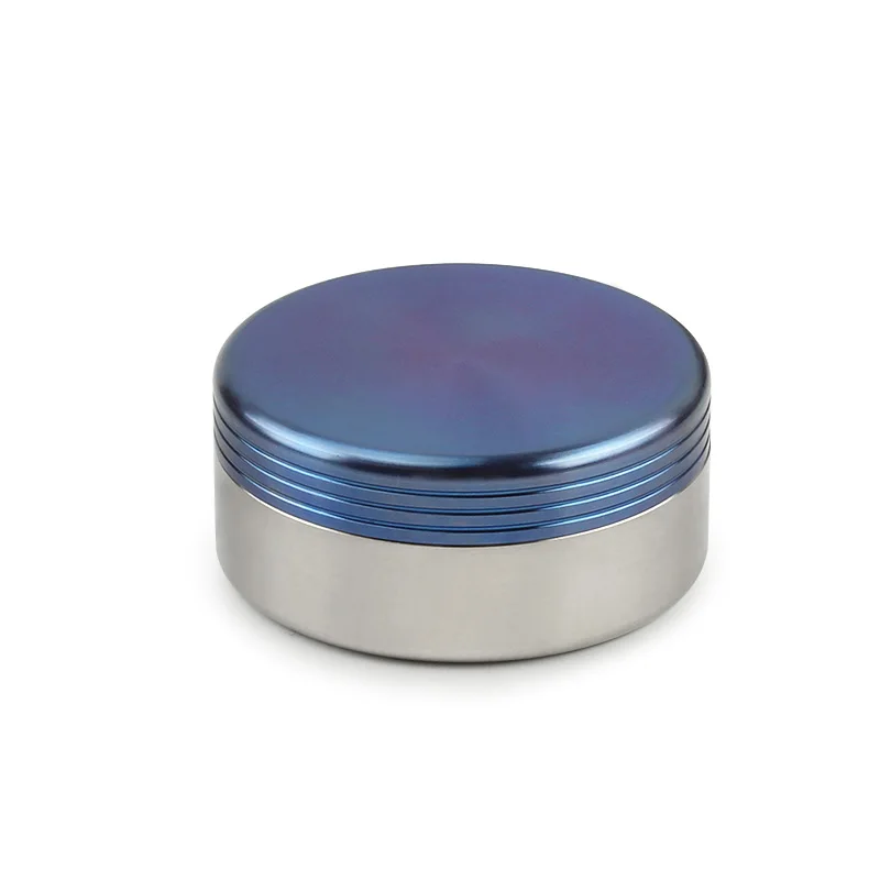 blue Lid EDC водонепроницаемые титановые банки для хранения, антибактериальное уплотнение, устойчивая к коррозии бутылка из титанового сплава для лекарств - Цвет: blue Lid