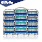 Gillette Fusion 5 лезвий для бритья кассеты для бритья Безопасная бритва чехол для мужчин оригинальный Gillette для бороды ручные инструменты для бритья