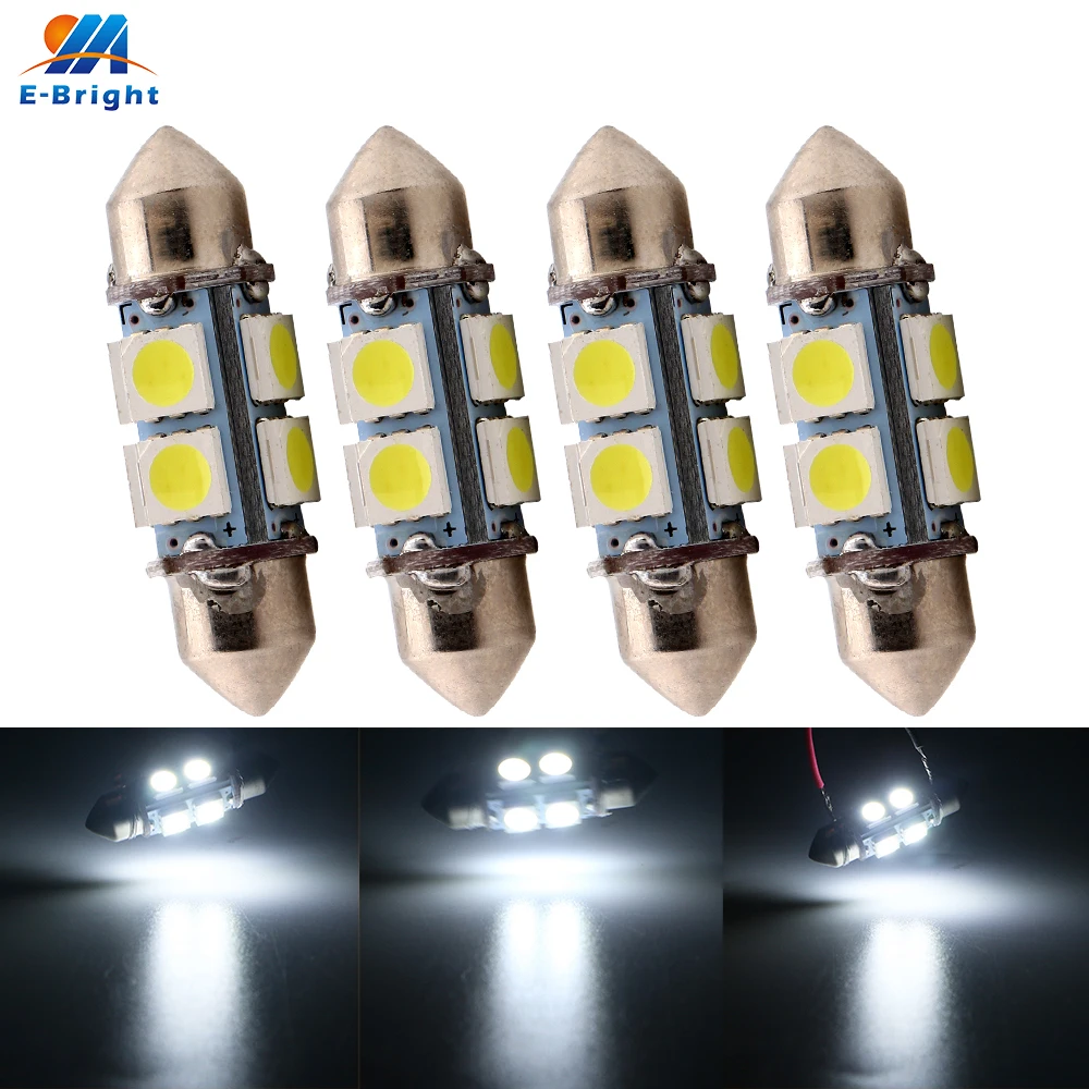 4 шт. 36 мм 12 В 5050 8 лампочек|led festoon|lamp autofestoon led |