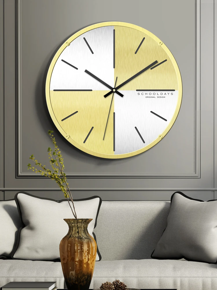 Роскошные большие настенные часы современный дизайн Скандинавская гостиная