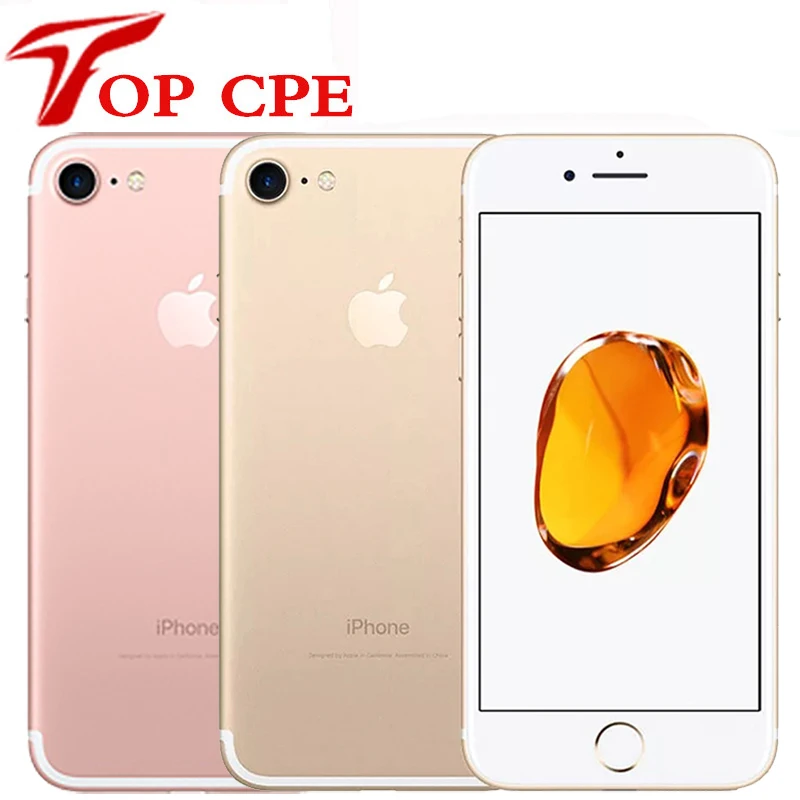 Сотовый телефон iPhone 7/iphone 7 Plus разблокированный оригинальный IOS 32 ГБ/128 ГБ/256 Гб ПЗУ