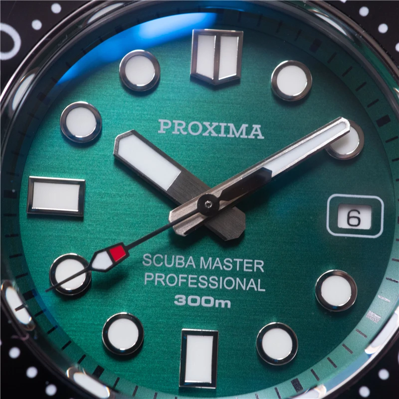 Proxima SBDX001 мужские часы механические Автоматические NH35 дайвер 30 бар сапфировый
