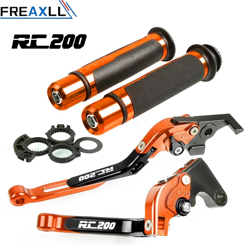 

Складная Выдвижная Регулируемая ЧПУ Алюминий тормозной рычаг сцепления аксессуары ручные рукоятки набор для RC200 RC 200 2014 2015 2016 2017