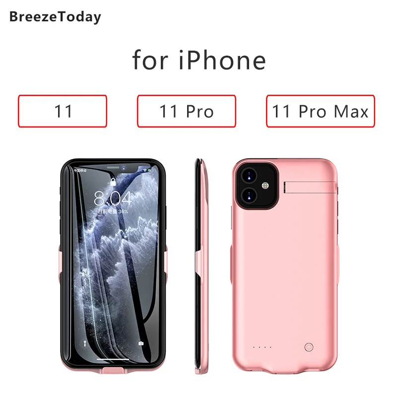 Внешний аккумулятор, зарядное устройство, чехол 6800 мАч для iPhone 11, чехол для зарядки, чехол для аккумулятора для iPhone 11 Pro Max 11 Pro, чехол для банка