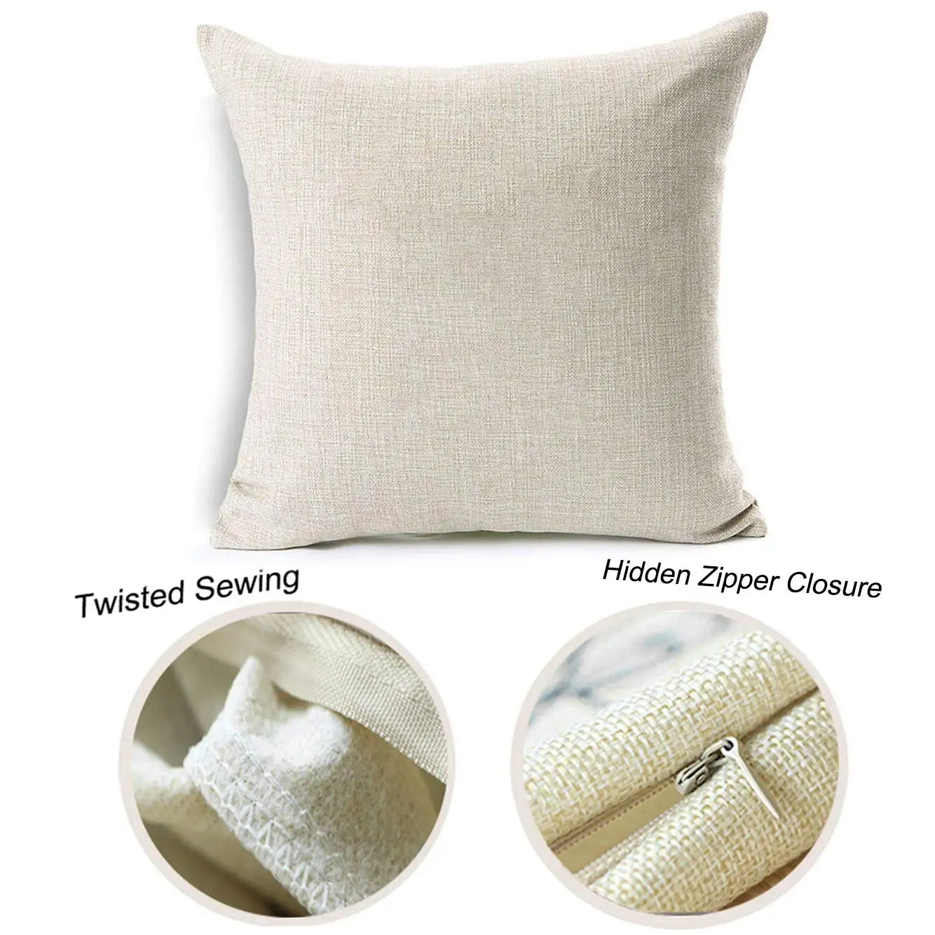 Черно-красная льняная наволочка в клетку с рождественским оленем для диванной