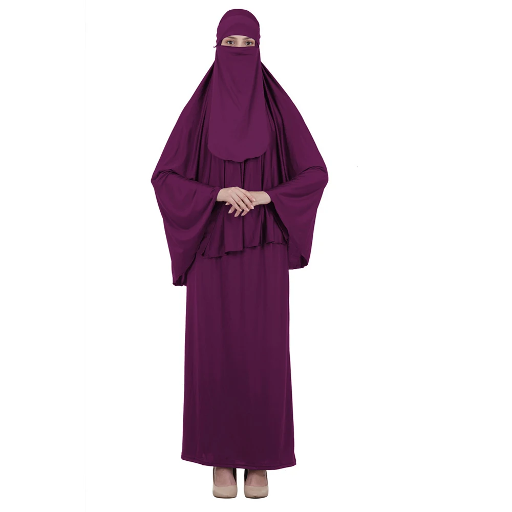 

Muslim Veil Hijab Abaya 3 Pieces Dress Women Islamic Prayer Garment Khimar Skirts Jilbab Full Cover Burqa Ramadan Arab Kaftan