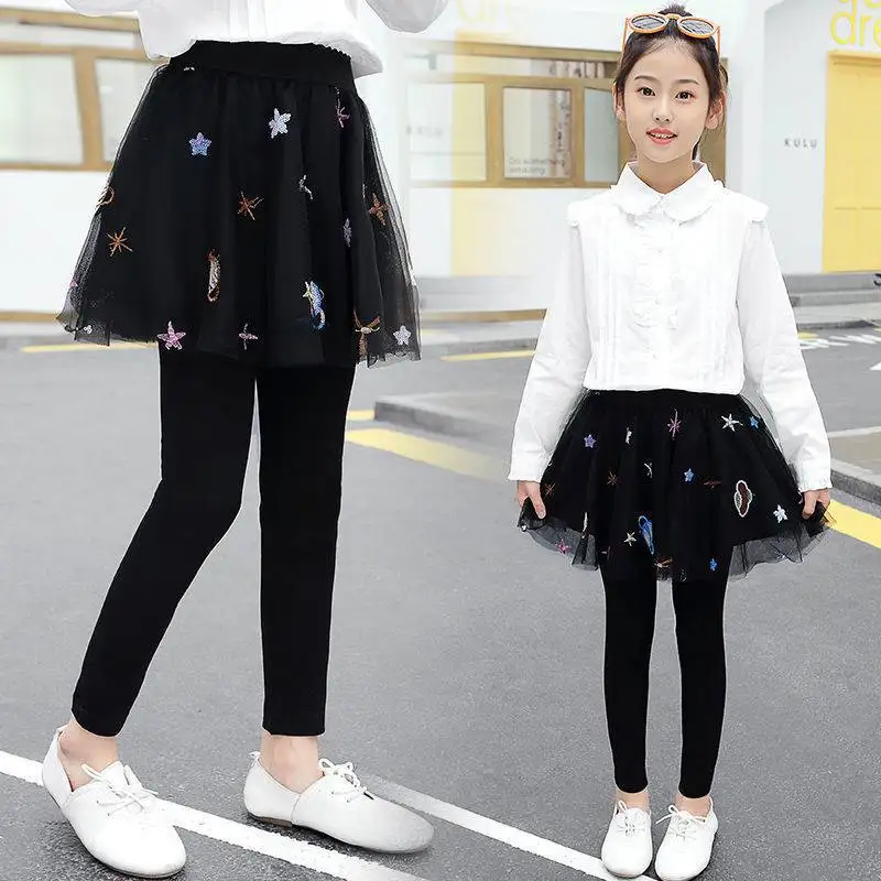 Casual Pants New Spring Autumn Skirt Leggings Girls Kids Casual Pants Comfortable Cute Baby Clothes Children Clothing