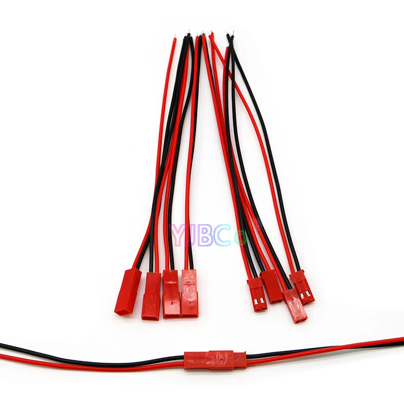 100 pairs 2 Pin JST SM Plug Cable Male/Female Connector For RC BEC Battery Helicopter DIY FPV Drone Quadcopter