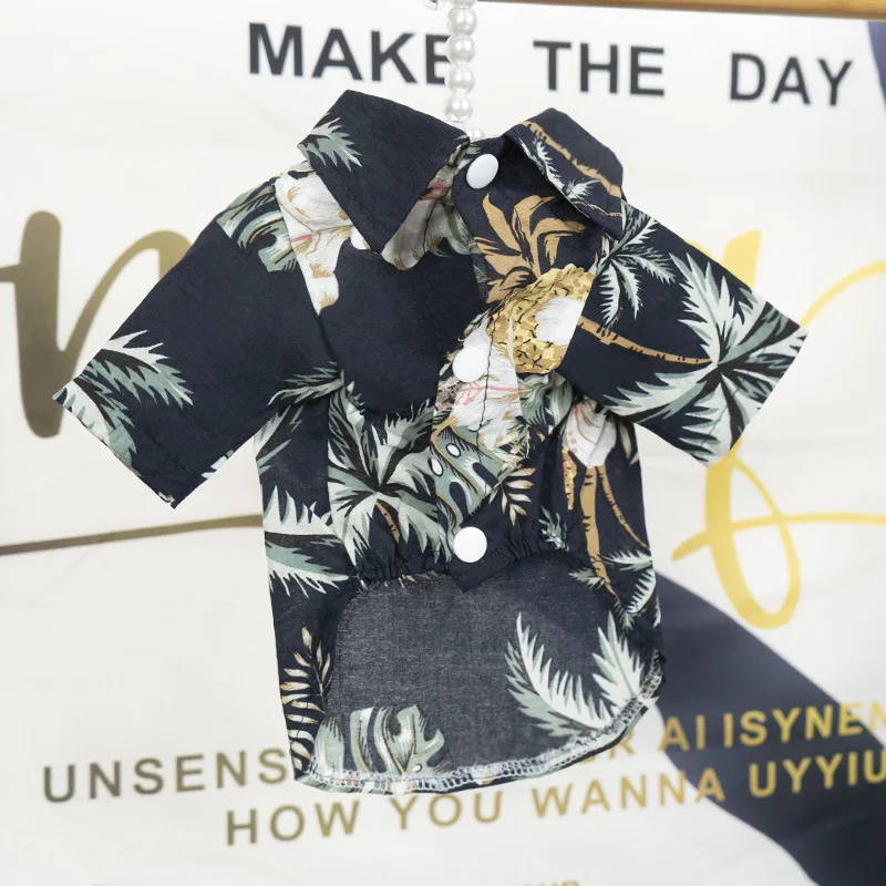 

Гавайский питомец щенок кошки охлаждающая летняя футболка на заказ для собак