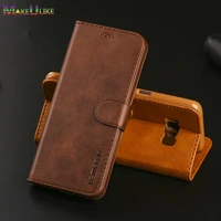 flip wallet case for samsung galaxy s8 s9 s10 s20 s21 s22 plus fe s20 s21 s22 ultra s10e s7 edge case leather plain phone cover