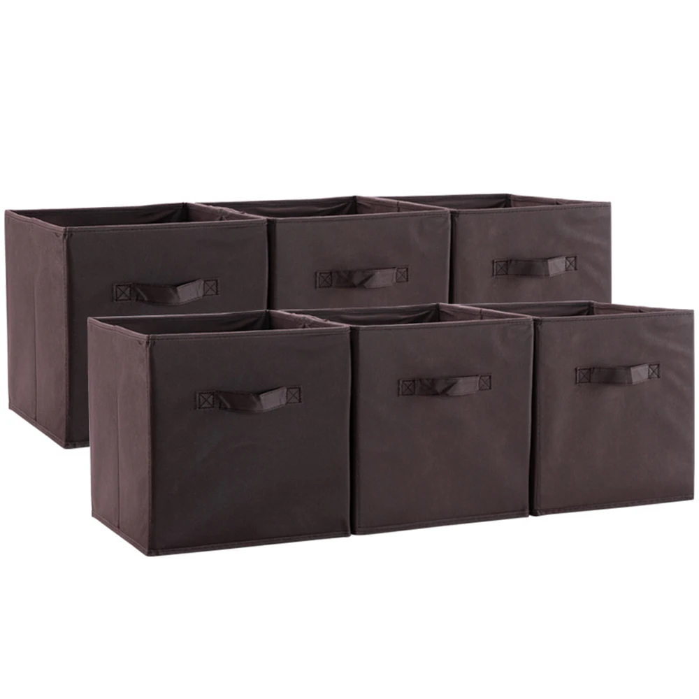 

Foldable Square Canvas Storage Container Folding Box Fabric Cubes Toys Clothes Organizers Case Storage Box For Home