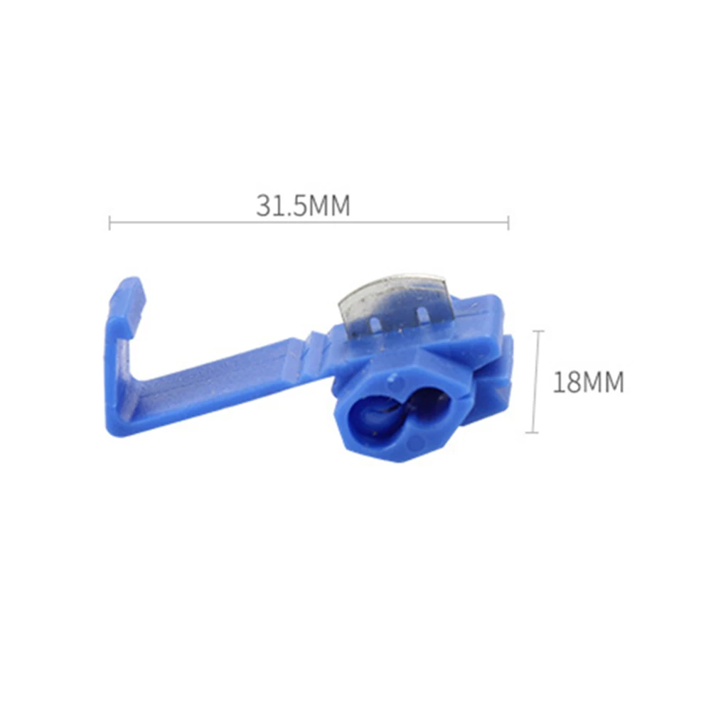 

Car terminal clip and wire buckle button line card fast buckle 0.75-2.5 piercing 50pcs blue