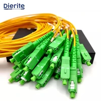 1 pcs fiber optical plc splitter abs box 1x16 sc apc connector 2 0mm 1m plc fiber optical splitter splice singlemode connector