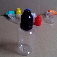 20pcs pet plastic dropper bottle with childproof cap and long needle tip 30ml eye drop bottle for e liquid pet empty bottle