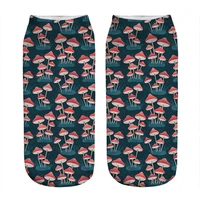 womens socks kawaii red toadstools mushroom printed socks women harajuku happy funny novelty cute girl gift socks for women