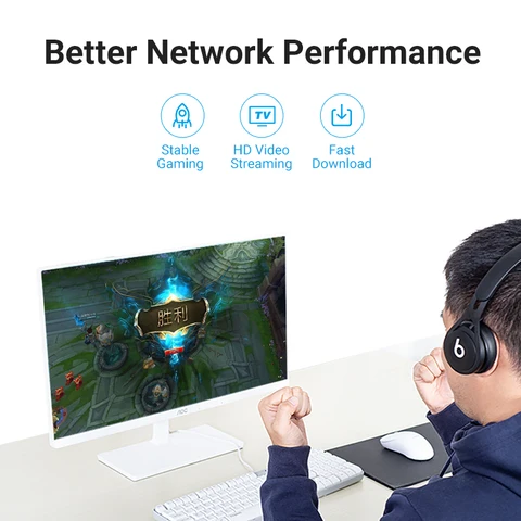 VEnTIOn кабель Ethernet Cat6a 10 Гбит/с