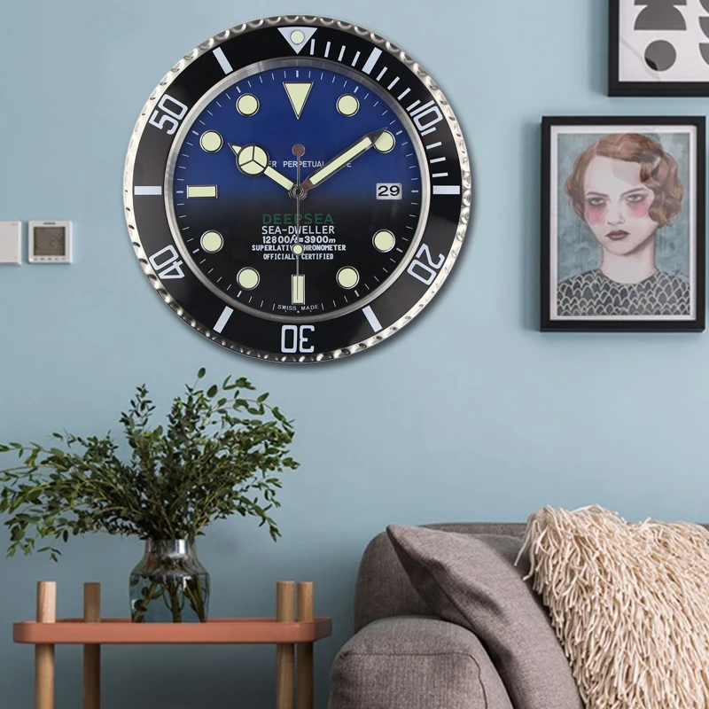 

Luxury Design Watches Wall Clock Home Decor Metal Art Large Luxury Watch Wall Clock Welcome Dropshipping Orders