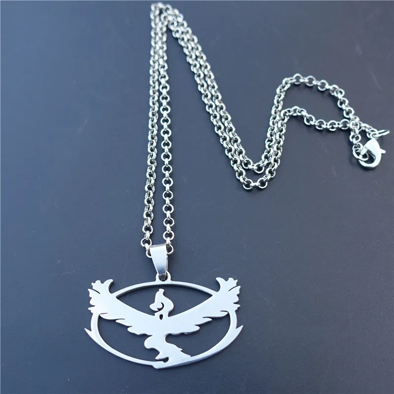 Команда Pokemon Go доблестный мистический инстинкт кулон дракон Феникс FUNG-WON Орел