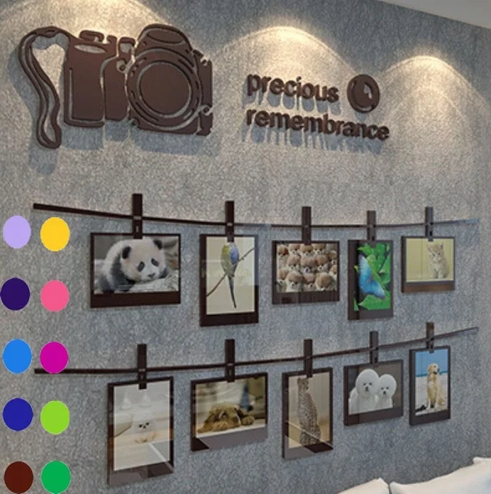 Романтическая рамка Акриловые 3D наклейки на стену гостиная спальня УЮТНЫЕ