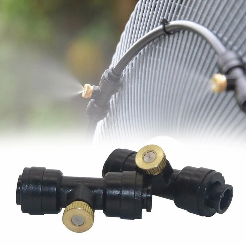 Plastic Drip DIY Nozzles For Lawns Garden Sprinklers Drippers Irrigation Black | Дом и сад
