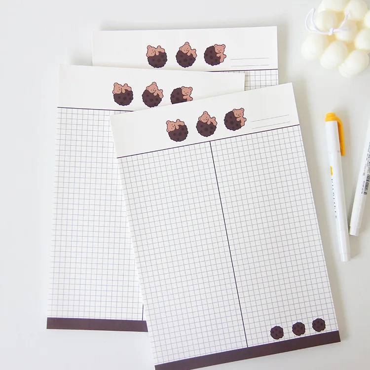 Блокнот с изображением шоколадного медведя блокнот B5 для студентов сделай сам