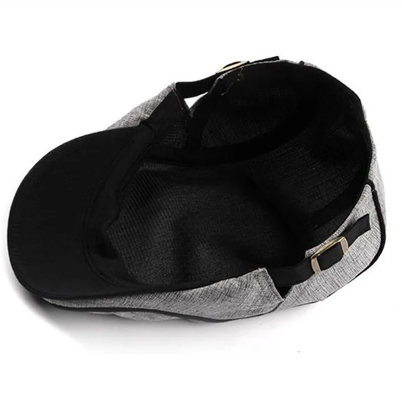 Мужская хлопковая однотонная Кепка Newsboy на плоской подошве берет художника 04