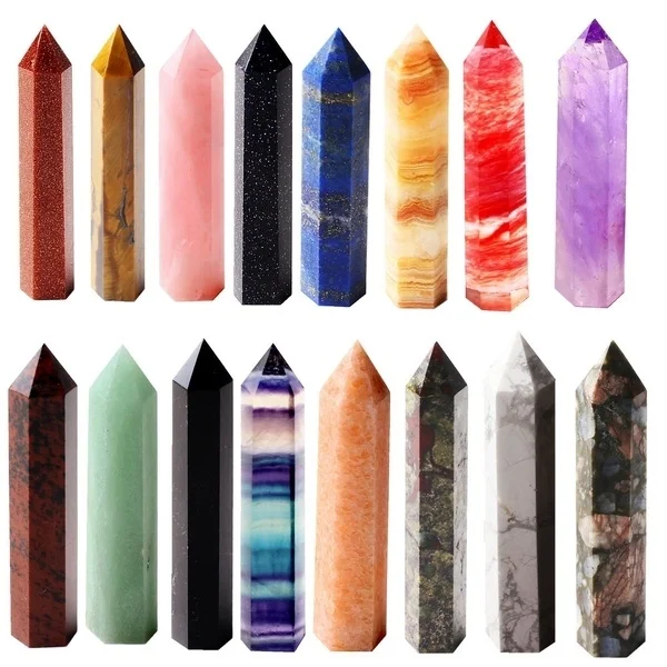 1 шт. натуральный кристалл точечная энергетическая колонка отполированный